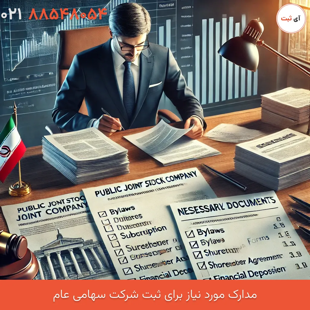 مدارک ثبت شرکت سهامی عام